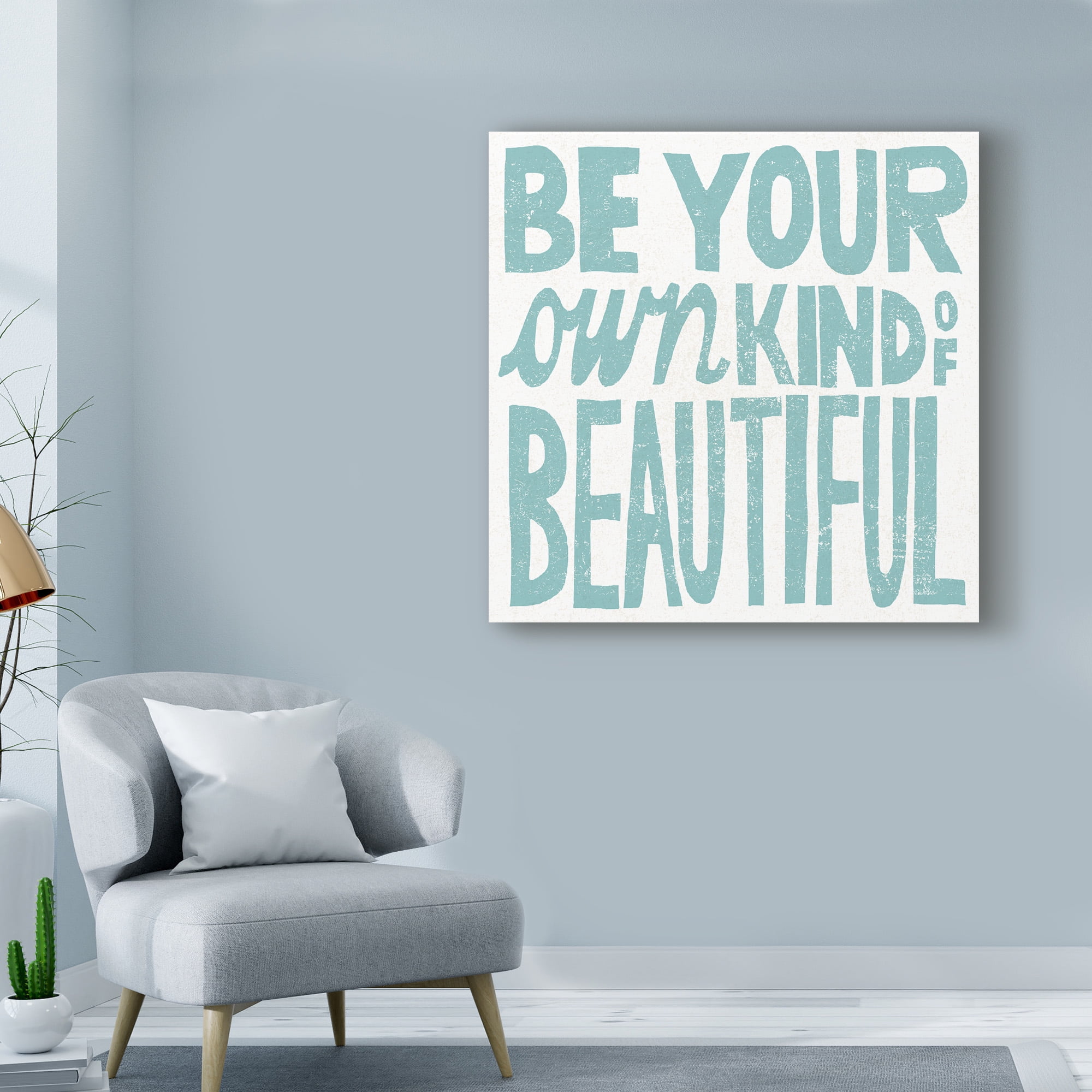 Trademark Fine Art 'Be Your Own Kind of Beautiful' Canvas Art by Michael Mullan