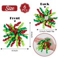 thumbnail image 2 of Lazos rizados navideños autoadhesivos AIMUDI de 4 pulgadas, rojo y verde, paquete de 6, 2 of 7