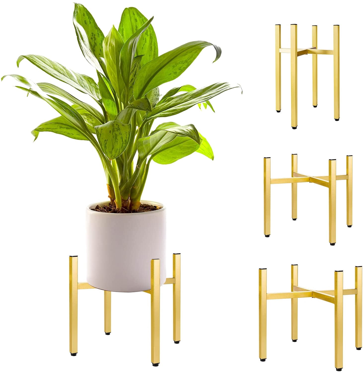 Tall Plant Stand Outdoor & Indoor Plant Pot Stand Metal Corner Plant