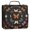 Colorful Butterflies with Flowers, variant on Water-Resistant 3-Ring Binder Organizer with Multiple Pockets Zipper Binder Bag for Office Vibrant Tribal Pattern