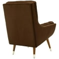 thumbnail image 3 of Modway Suggest Tufted Performance Velvet Lounge Chair in Brown, 3 of 6