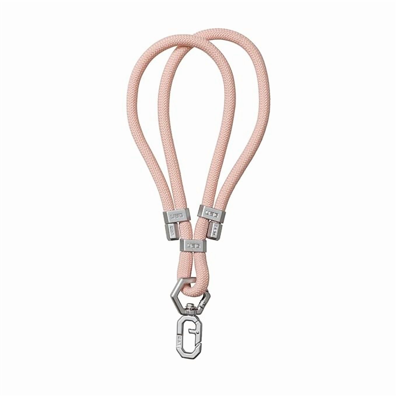 UAG Phone Lanyard Wrist Strap 7mm Adjustable Paracord Wrist Tethers Lanyard for iPhone Cases Civilian Rose Quartz