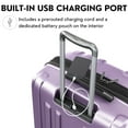thumbnail image 5 of Ricardo Beverly Hills Kentfield Hardside 20" Expandable Carry-on Spinner Luggage, Silver Lilac, 5 of 8