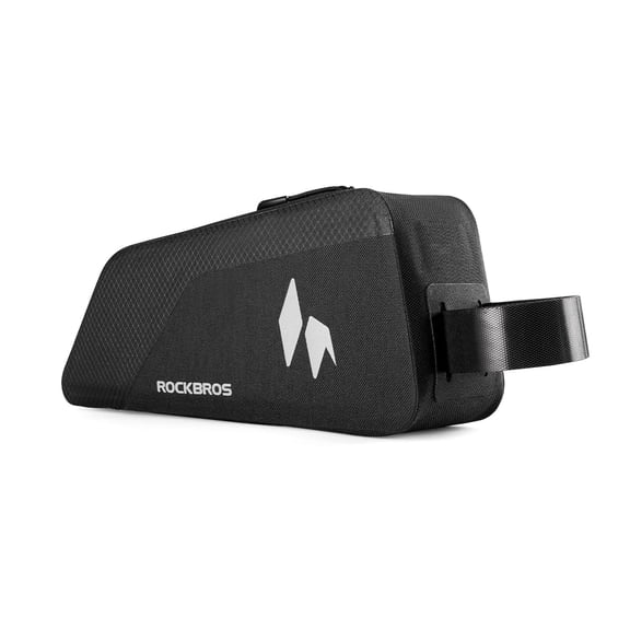 ROCKBROS Frame Bag 1L Waterproof Reflective Top Tube Bag with PP Support Plate Bicycle Storage Front Bag E-Bike Accessories Fit for Road MTB Gravel Cycling