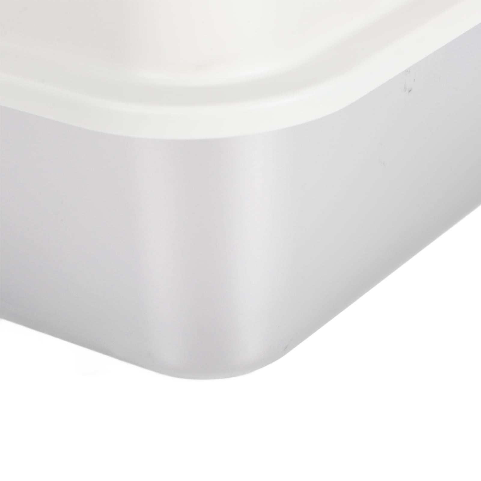 BOKYAN Stainless Steel Cat Litter Box Enclosed High Sided Anti Splashing Pet Pan, Easy to Clean Rectangle Toilet for Small Medium Cats, 20.47 inches / 52 cm Length, White