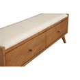 thumbnail image 3 of Alpine Furniture Flynn Bedroom Bench in Acorn Brown, 3 of 7