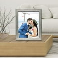 thumbnail image 2 of Lawrence Frames 536380 Sutter Burnished Picture Frame - Silver, 0.80 in., 2 of 4