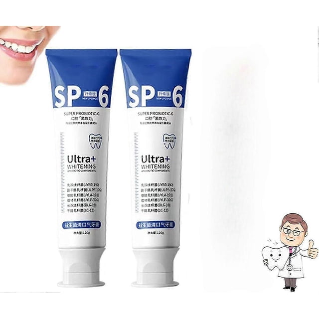 Sp 6 Toothpaste, Ultra Whitening Toothpaste Sp-6, Sp-6 Ultra Whitening Probiotic Brightening Toothpaste, Fresh Breath Stain Removal