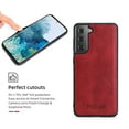 thumbnail image 5 of Galaxy S22 Plus Wallet Case Premium Leather Flip Zipper Detachable Magnet Wallet Stand Card Holder Case with Crossbody Lanyard Strap Zipper Pocket Cover for Samsung Galaxy S22 Plus 6.6" 2022,Red, 5 of 9