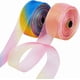 thumbnail image 1 of Cinta de organza arcoíris de 50 yardas con ribete de color transparente, gasa rizada iridiscente, grogrén de poliéster, cintas bordadas brillantes, 1 of 5