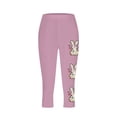 thumbnail image 4 of Pantalones de Ajuste Seco de la Moda de las Mujeres Imprimidas Leggings, Deporte de Yoga Elástico de Poliéster Elástico Respirable, 4 of 7