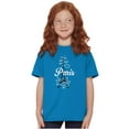 thumbnail image 4 of Paris Eiffel Tower French Parisian Girls Kids T Shirt Tees Teen Brisco Brands X, 4 of 5