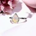 thumbnail image 2 of SHREENATHJEWELRY 7x5MM / 1CT Pear Cut Opal Engagement Ring Solitaire Statement Women Jewelry Art Deco Proposal Ring Birthday Goft For Her, 2 of 4