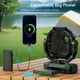 thumbnail image 2 of FRIZCOL Ventilador de camping 3 en 1 – Ventilador portátil recargable – Ventilador con batería de 24000 mAh de 9 pulgadas (140 horas) – Ventilador USB con luz y control remoto para interior, exterior,, 2 of 5