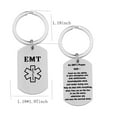 thumbnail image 4 of BNQL Emergency Prayer Keychain Paramedic or Emergency Steel Keychain Gift (Keychain), 4 of 4