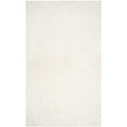 thumbnail image 2 of SAFAVIEH Florence Waverly Solid Polyester Shag Area Rug, White, 5' x 8', 2 of 7