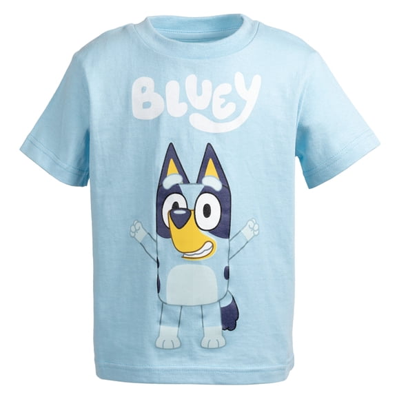 Bluey Big Boys' Short Sleeve T-Shirt Light Blue