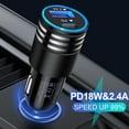 thumbnail image 2 of Usb C Car Charger,AILKIN 2.4A/PD18W Fast Charge Car Cigarette Lighter Socket Fast Charging Dual USB Car Charger Adapter,Black, 2 of 7