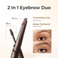 thumbnail image 4 of SACE LADY 2 in 1 Eyebrow Pencil & Eyebrow Gel, Dual-Ended Brow Pen & Eyebrow Brush for Fuller Brows, Fluffy & Precise, Waterproof Long-Lasting Eyebrow Pen for Women, 4 of 10