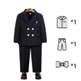thumbnail image 2 of LYMAYTER Boys Suit Jacket Formal Wedding Party Outfit, Toddler Birthday Proms Dinner Blazers 1Y-15Y, 2 of 8