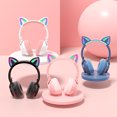 thumbnail image 4 of Auriculares plegables inalámbricos y con cable Auriculares Cat Ear BT 5.0 con RGB, 4 of 8