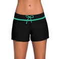 thumbnail image 1 of Greeniant Traje de baño Ajustable Buena elasticidad Piernas de pantalón ensanchadas Pantalones cortos Traje de baño transpirable Diferentes tamaños Deportes acuáticos Verde negro S Greeniant OD020167-79B, 1 of 6