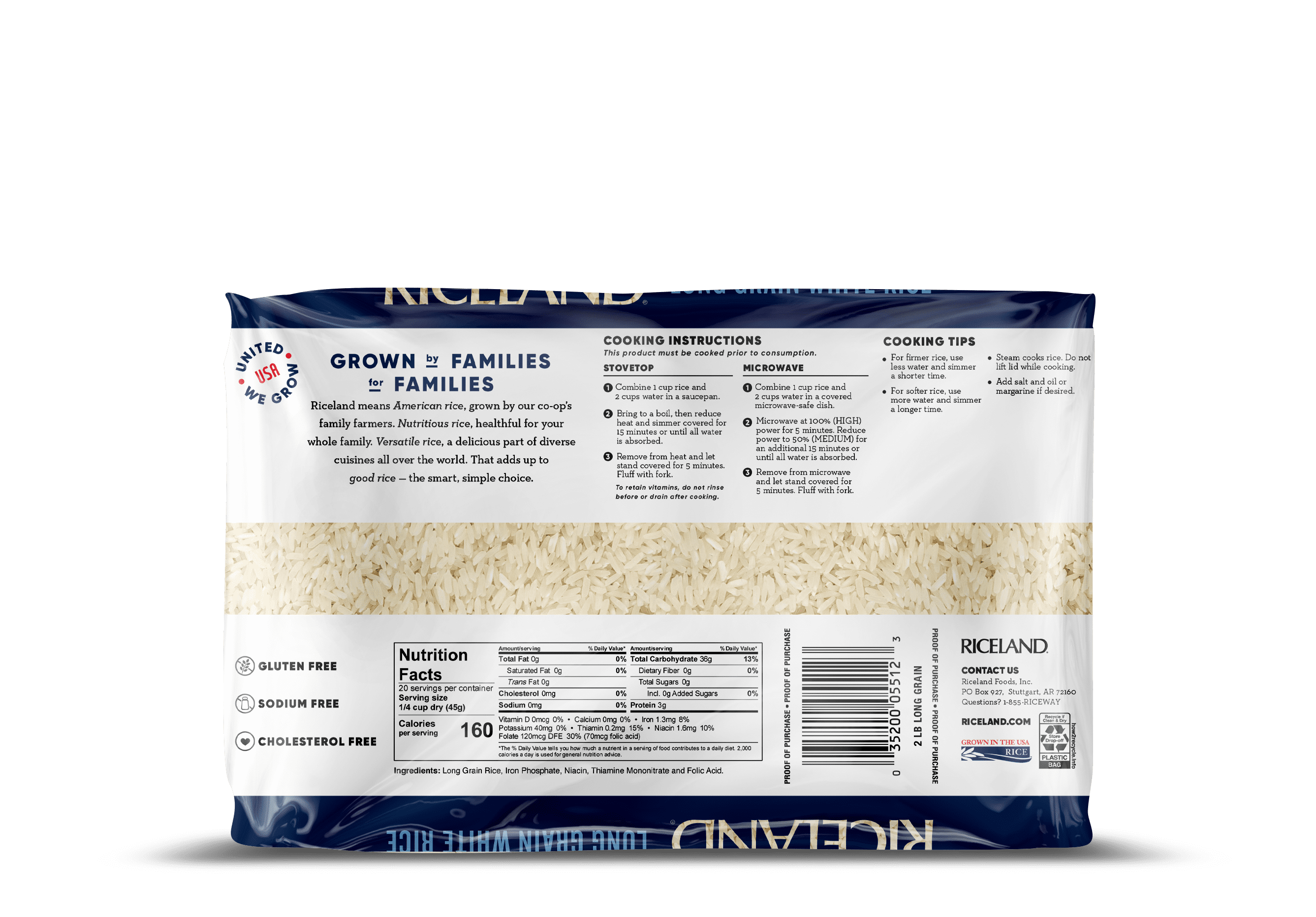 Riceland Extra Long Grain Enriched Rice, 32 oz