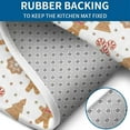thumbnail image 4 of White Christmas Gingerbread Man Pattern Bathroom Rugs Sets 3 Piece,Toilet Cover Set,Absorbent Non Slip Bathroom Mats Sets with U-Shaped Contour Rug Toilet Rug Set, 4 of 5