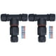 thumbnail image 1 of Conector en forma de T, 2 piezas, conector en forma de T de 3 vías para exteriores, conector de unión de canal, tecnología innovadora, 1 of 9