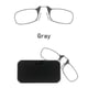 thumbnail image 2 of Gafas de lectura con pinza nasal sin patas para hombres y mujeres, portátiles, adhesivas, para enviar por teléfono, estuche ultrafino para gafas EAN 9191174138673 100 Gris, 2 of 4