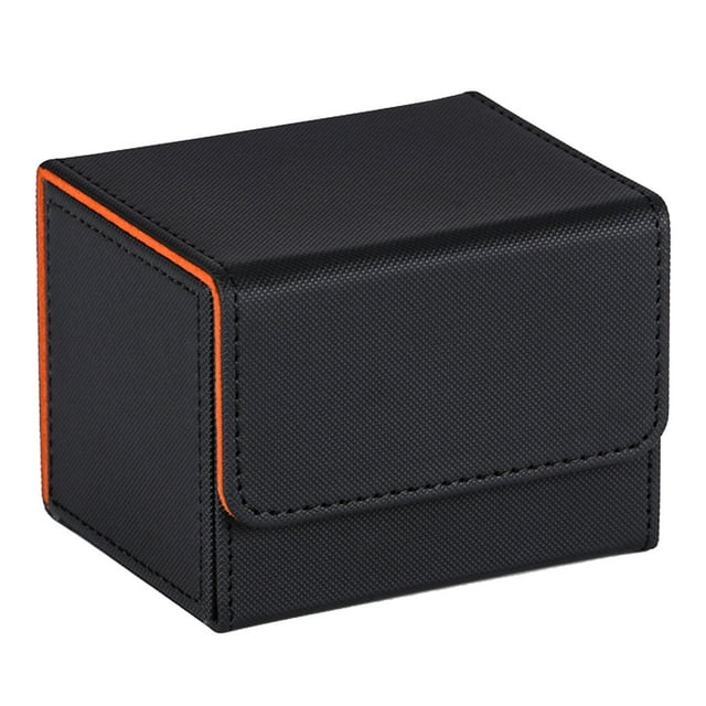 jinwen Boîte pour Deck de Cartes à Collectionner, Étui Protecteur pour Deck de Cartes pour Cartes à Collectionner de Baseball orange