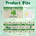 thumbnail image 2 of Saint Patrick''s Day Kitchen Mats Set of 2 St. Patrick''s Day Kitchen Rugs Irish Shamrock St Patrick Theme Pattern Kitchen Mats Sets Lucky Green Shamrocks Floor Mat for Kitchen Standing Desk (Clover), 2 of 6