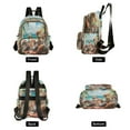 thumbnail image 2 of Casual Cats Beach Flowers Backpack for School,College and Travel, Water Resistant Bookbag,, 2 of 7