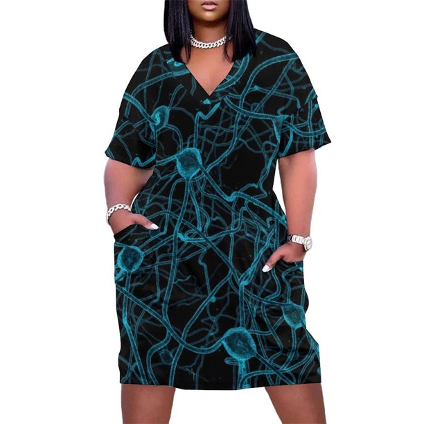 ¡Vamos a mis nervios! Vestido suelto con bolsillo para mujer vestidos largos vestido de fiesta traje de verano para mujer