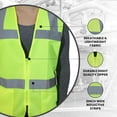 thumbnail image 3 of Women's Type R Class 2 High-Visibility Yellow Safety Vest for Women - XL | Yellow Work Vest for Daytime Visibility | Fitted and Contoured with Zipper Closure and 2 Inside Pockets, 3 of 7