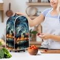 thumbnail image 3 of HELLHERO Reusable 15.94"H x 9.45"L x 7.28"W Mixer Cover Hand Strap Polyester Blender Covers Horse and Starry Sky Design, 3 of 6