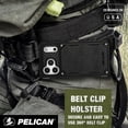 thumbnail image 4 of Pelican Shield iPhone 17 Pro Case [Compatible with MagSafe] Rugged Phone Case w/ 24ft Military-Grade Drop Protection - Heavy Duty Phone Cover w/Belt Clip Holster for iPhone 17 Pro - Carbon, 4 of 10