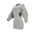 thumbnail image 3 of Lovelywholesale Women's Long Sleeve Pullover Dress Dropped Shoulder Cut Out Sweater Dress, 3 of 4