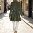 thumbnail image 6 of cocolona Vintage Cardigan for Women Solid Color Long Sleeve Pleated Casual Tops Open Front Flowy Cardigan for Party, 6 of 7
