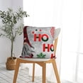thumbnail image 5 of Pofeuu Cute Santa Print Double-sided plush pillowcase Square Throw Pillow Covers Pillows Cover for Living Room Bedroom Sofa Couch Cushion Cover（No pillow core）-20"x20", 5 of 7