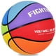 thumbnail image 1 of Balón de baloncesto para niños AXGUIQ, tamaño 4, 65 cm, goma arcoíris, 1 of 9