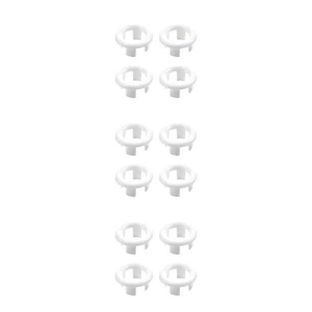 Cateissary Cubierta de orificio de desbordamiento circular de 4 bolsas - Alta adaptabilidad para varios lavabos Cubierta de orificio de Type1 NO1