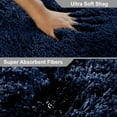 thumbnail image 2 of Bath Rugs for Bathroom Non Slip, Microfiber Washable Navy Large Bathroom Mat, Absorbent Shaggy Shower Floor Mat, Bath Rug Runner 20"X32", 2 of 6