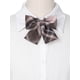 thumbnail image 4 of Lazos de moño preatados de cuadros Inspire Chic, lindos, elegantes y coloridos para mujeres, uniforme escolar, color taupe rosa, 4 of 6