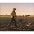 thumbnail image 3 of Frederik Vermehren 14x12 Black Modern Framed Museum Art Print Titled - A Sower (1858 - 1859), 3 of 5