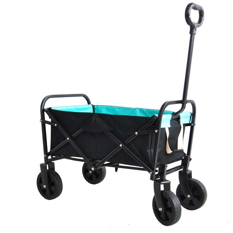 BSNAW Collapsible Folding Utility Wagon – 390-550 Lb Capacity, Off-Road Garden & Camping Cart