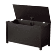 thumbnail image 5 of Triple Tree Toddler Gift Safety Hinged Wooden Playroom Toy Chest, Dark Brown, 5 of 9