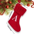 thumbnail image 3 of kjfeif 2026 Nouvelles Bas de Noël Brodés en Tricot avec Initiales, Bas de Noël Personnalisés Rouges, Bas de Noël pour Cheminée, Décoration de Sapin de Noël, 3 of 9
