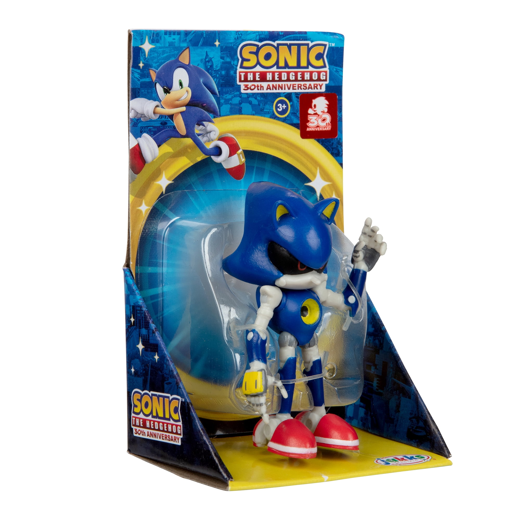 Sonic 3+ Hedgehog Action Figure - 2.5 Modern Metal Sonic Toy