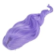thumbnail image 4 of Peluca de mujer, peluca rizada púrpura buena peluca con flecos púrpura peluca púrpura diseño aerodinámico, 4 of 8